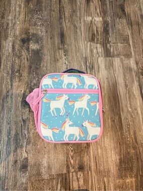 Pottery Barn Kids Unicorn Lunch Bag - Pink & Blue Rainbow Design